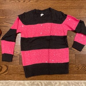 Jcrew sequin striped sweater